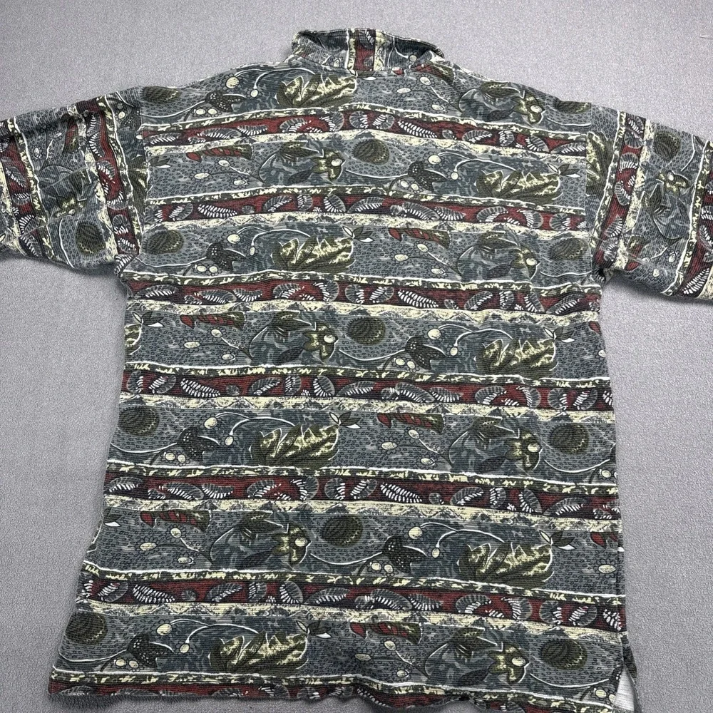 Vintage Tommy Bahama Polo Golf Short Sleeve Floral Hawaiian Shirt - Size XLarge